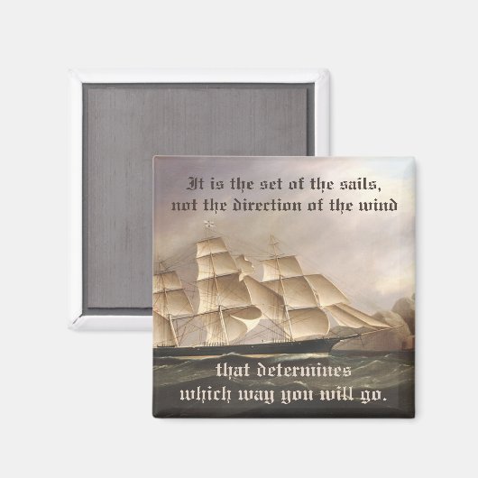 Aimant Suivez votre propre direction (Recto/Verso)