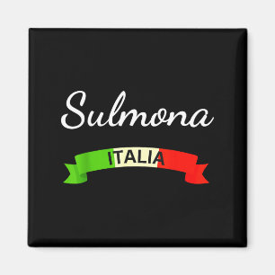Aimant Sulmona Italie Drapeau Italia Souvenir Cadeau Corr
