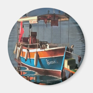 Aimant Sultan Taxi Bateau Marmaris Art Nautique
