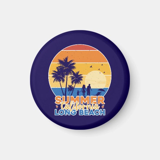Aimant Summer California Long Beach-66594 (Devant)