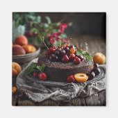 Aimant Summer Chocolate Cake Art (Devant)
