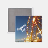 Aimant Summer Fun Ferris Wheel Carnival Rides Festival (Recto/Verso)