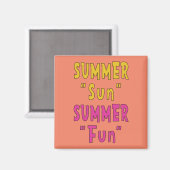 Aimant Summer Sun Summer Fun (Recto/Verso)