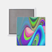 Aimant Summerfeel, Rainbowart 3D Abstrait (Recto/Verso)