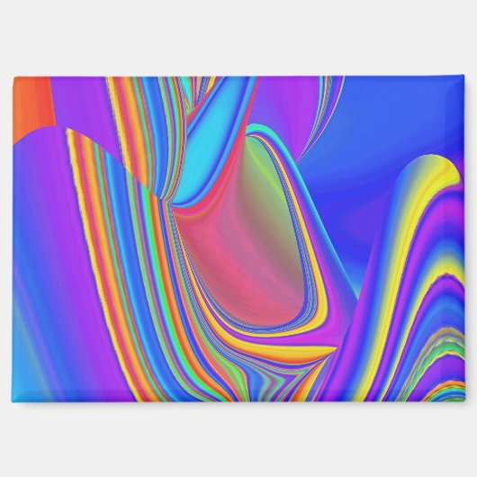 Aimant Summerfeel, Rainbowart 3D Abstrait (Recto)