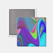 Aimant Summerfeel, Rainbowart 3D Abstrait (Recto/Verso)