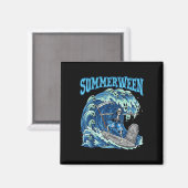 Aimant Summerween Skeleton Surf Grim Reaper Plage Éffraya (Recto/Verso)