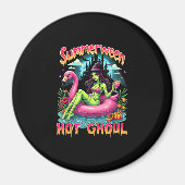 Aimant Summerween Witch Vibes Vacation Halloween Funny Pa (Devant)