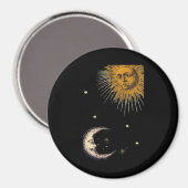 Aimant Sun And Moon 90s Whimsigoth Design (Recto/Verso)