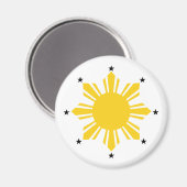 Aimant Sun des Philippines | Soleil philippin | PI Sun (Recto/Verso)