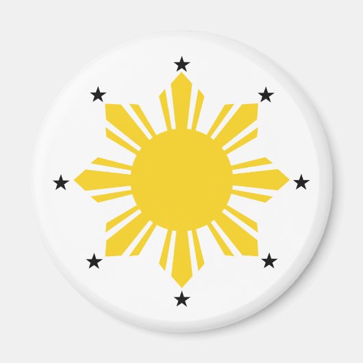 Aimant Sun des Philippines | Soleil philippin | PI Sun (Devant)