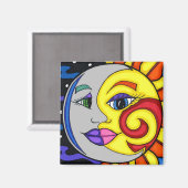 Aimant Sun & Moon (Recto/Verso)