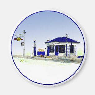 Aimant Sun Oil Station