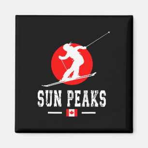 Aimant Sun Peaks Canada Station de ski Rocky Mountains Ca