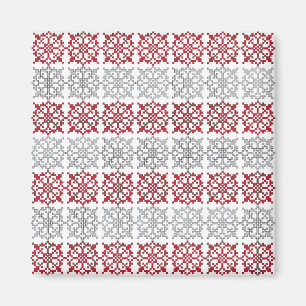 Aimant SUN traditionnel letton motif géométrique I