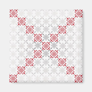 Aimant SUN traditionnel letton motif géométrique II