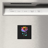 Aimant Sunflower Be Kind Puzzle Piece Sensibilisation sur (In Situ (Lave-vaisselle))