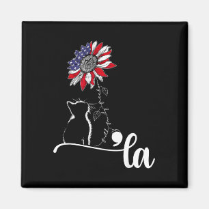 Aimant Sunflower Cat Comma La Kamala Harris Pour Présiden
