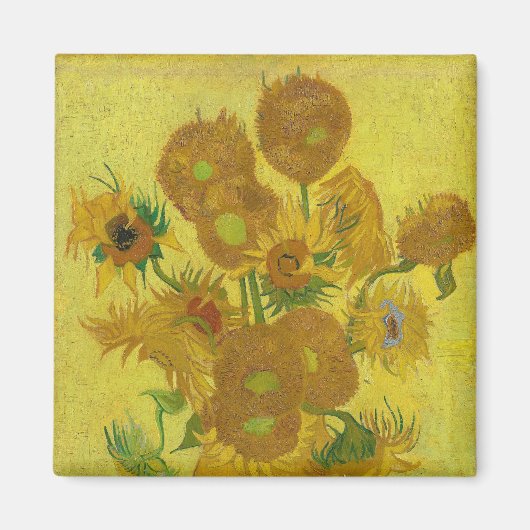 Aimant Sunflowers-Vincent van Gogh (Devant)