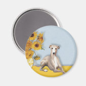 Aimant Sunflowers - Whippet #2A (Recto/Verso)