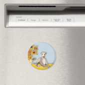 Aimant Sunflowers - Whippet #2A (In Situ (Lave-vaisselle))