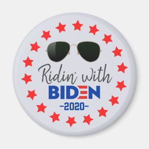 Aimant Sunglasses Ridin' Avec Joe Biden Président 2020