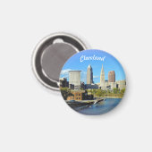Aimant Sunny River View Cleveland (Recto/Verso)