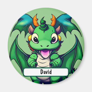 Aimant Sunny The Friendly Dragon With Custom Nametag