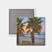 Aimant Sunrise, Costa Blanca Beach, Espagne (Recto/Verso)