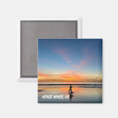 Aimant Sunset Beach Walk - Venice Beach, CA (Recto/Verso)