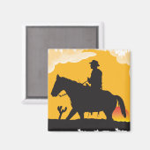 Aimant Sunset Cowboy (Recto/Verso)