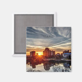Aimant Sunset de Saskatoon (Recto/Verso)