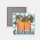 Aimant Sunset Des Plages De Californie (Recto/Verso)
