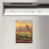 Aimant Sunset Florence Italie Skyline (In Situ (Lave-vaisselle))