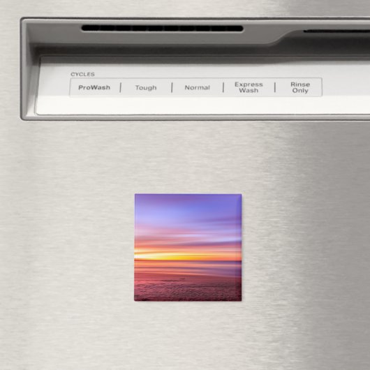 Aimant Sunset Sky sur plage et mer (In Situ (Lave-vaisselle))