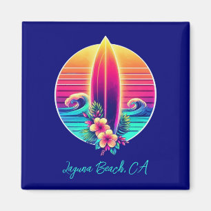 Aimant Sunset Surfboard Paradise -