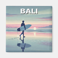 Sunset Surfer Moderne Bali Indonésie