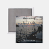 Aimant Sunset Zihuatanejo de Moira à l'ancre (Recto/Verso)