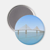 Aimant Sunshine Skyway Bridge: Tampa Bay: (Recto/Verso)