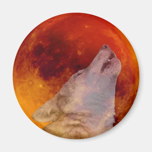 Aimant Super Blood Wolf Moon 2019 (Devant)