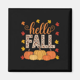 Aimant Super Bonjour Automne Automne Maple Feuille Citrou