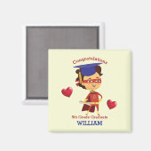 Aimant Super Boy Congrats 5e année (Recto/Verso)