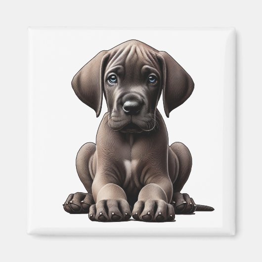 Aimant Super Chiot Danse (Devant)