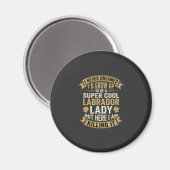 Aimant Super Cool Labrador Lady Chienne Amoureuse (Recto/Verso)