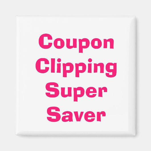 Aimant Super Économiseur de coupon (Devant)