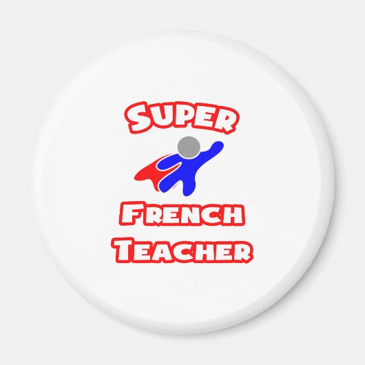 Aimant Super enseignant français (Devant)