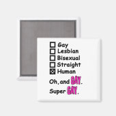 Aimant Super Gay (Recto/Verso)
