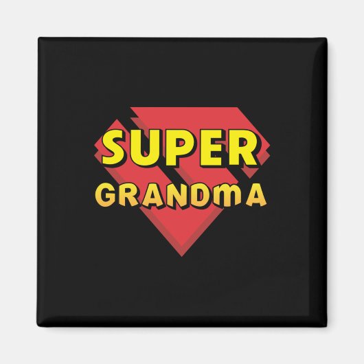 Aimant Super grand-mère (Devant)