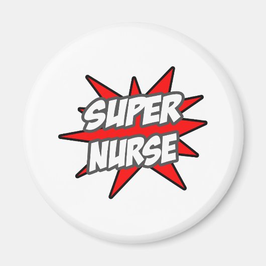 Aimant Super infirmière (Devant)