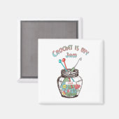 Aimant Super mignonne "Crochet is My Jam" (Recto/Verso)